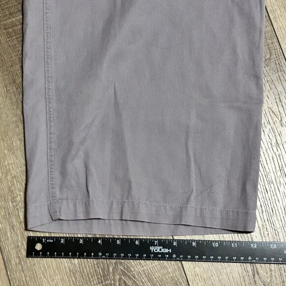 J. CREW Grey Button-Fly Wide Leg Crop Twill Pants Size 16 - Picture 11 of 13